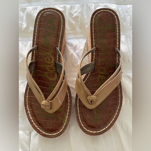 Sam Edelman Sz 8 Wedge Sandals - Picture 2 of 5
